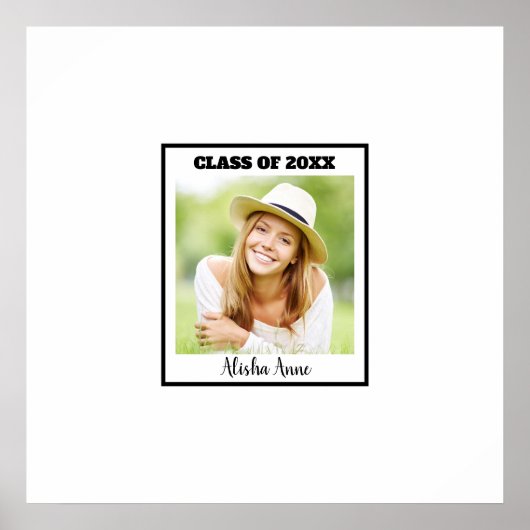 写真 卒業パーティー 署名メッセージ ポスター (正面)
