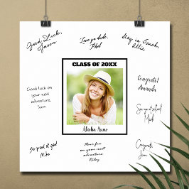 写真 卒業パーティー 署名メッセージ ポスター