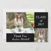 写真 卒業 ありがとう カード (正面)