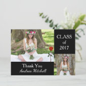 写真 卒業 ありがとう カード (スタンド正面)