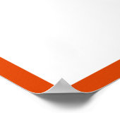 写真 卒業 寄せ書き オレンジ 枠 ポスター (角)