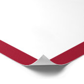 写真 卒業 寄せ書き 深紅の縁 ポスター (角)