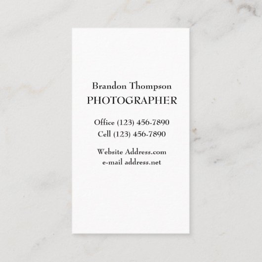 写真 名刺 (裏面)