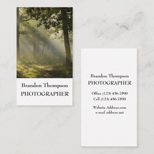 写真 名刺 (正面/裏面)