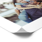 写真、名前と日付 ポスター (角)