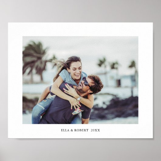 写真、名前と日付 ポスター (正面)