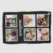 写真、名前、カラーのゴルフタオル ゴルフタオル (横)