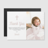 写真 命名式 洗礼 お礼 マグネット カード (正面/裏面)