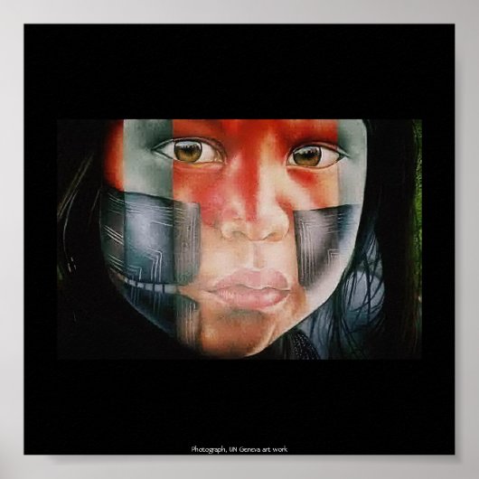写真、国連アート・ワーク ポスター (正面)