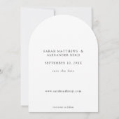 写真 – 垂直日付円弧を保存 招待状 (裏面)