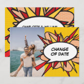 写真 変更日延期 コミックブック セーブザデート (正面/裏面)