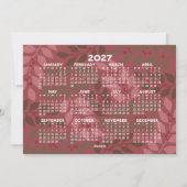 写真 - 大きな新年 - 2027年カレンダー シーズンカード (裏面)