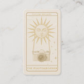 写真 太陽 タロット 写真家 ソーシャルメディア QR 名刺 (正面)