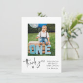 写真 子供の誕生日 サンキューカード (スタンド正面)