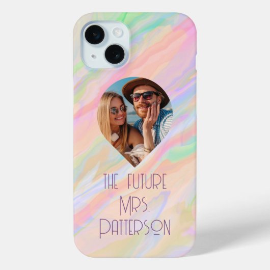 写真 将来のMrs. 現代の花嫁 カラフル パステル Case-Mate iPhoneケース (裏面)