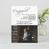 写真 延期 結婚発表 招待状 (スタンド正面)