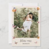 写真 彼と一緒だと胸がときめく 花嫁のシャワー 招待状 (裏面)