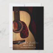 写真:彼らが私がギターカントリーの結婚式を行うと言う時 招待状 (裏面)