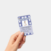 写真 従業員名 バーコード ロゴ カスタムID バッジ (手持ち)