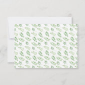 写真 感謝カード 結婚式 ゴールドリーフ (裏面)