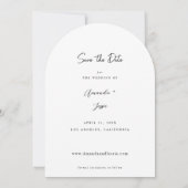 写真 – 手書き縦日付4円弧を保存 招待状 (裏面)