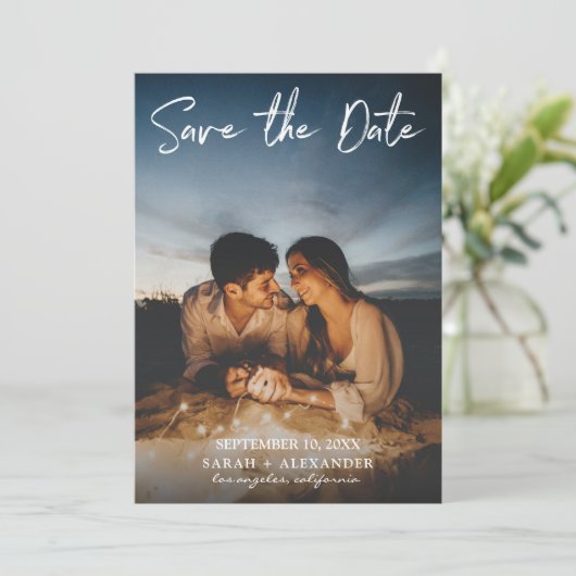 写真 – 手書き縦書き日付V2を保存 招待状 (スタンド正面)