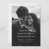 写真 手書き風スクリプト セーブ・ザ・デート (正面)