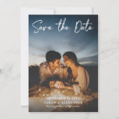 写真 - 手書き 縦 保存日付 V2 招待状 (正面)