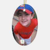 写真/文字でパーソナライズ セラミックオーナメント (左)