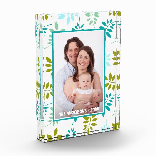 写真/文字リーフパターン フォトブロック (左)