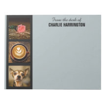 写真、文字、カラーのノートパッカスタムド