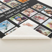 写真、文字、カラーの大フリース シェルパブランケット (3/4)