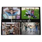 写真、文字、カラーの大抱き枕 ラージペーパーバッグ (正面)