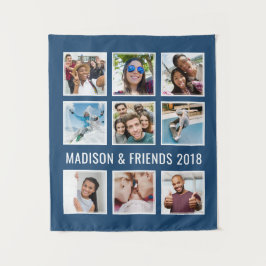 写真、文字、カラーカスタム タペストリー