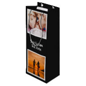 写真、文字、カラーワイン抱き枕 ワインギフトバッグ (裏面アングル)