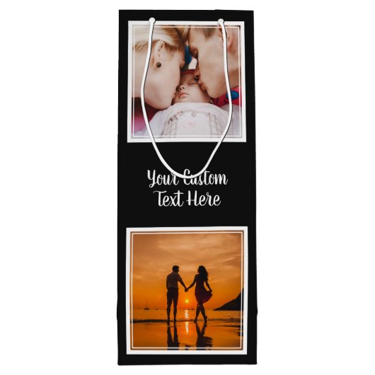 写真、文字、カラーワイン抱き枕 ワインギフトバッグ (裏面)