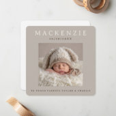 写真 新生児 写真 オーダーメイド 両面 ノートカード (正面/裏面インサイチュ)