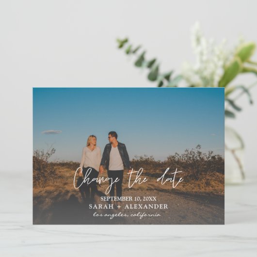 写真 – 日付の変更 招待状 (スタンド正面)