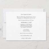 写真 – 日付の変更 招待状 (裏面)