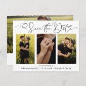 写真：日付の結婚発表を保存 (正面/裏面)