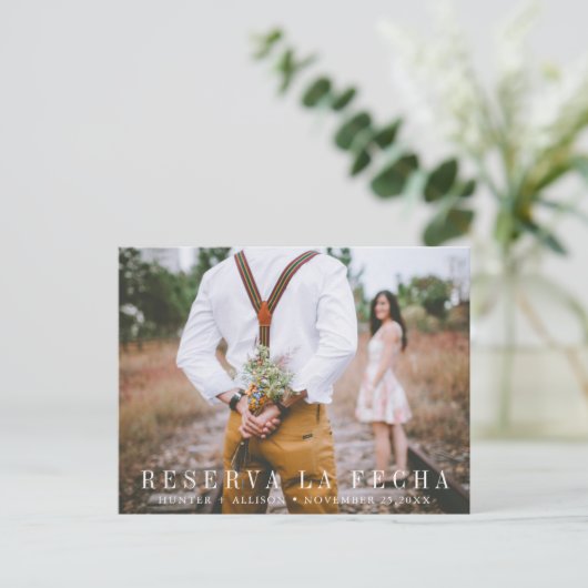 写真：日付カードの保存 インビテーションポストカード (スタンド正面)