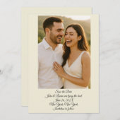 写真：日付カードを保存 セーブザデート (正面/裏面)