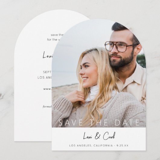 写真＆書道5 MOD V 保存日アーク 招待状 (正面/裏面)