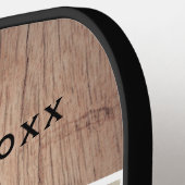 写真 木 テーマ 父の日 お父さんの誕生日 ピックルボールラケット (左詳細)