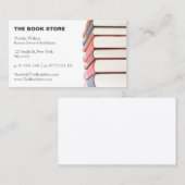 写真、本のスタック – 書店 – 名刺 (正面/裏面)
