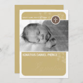 写真　洗礼式招待 :: ハートスポット６Ｐ 招待状 (正面/裏面)