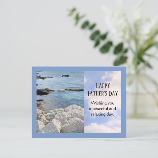 写真：海とスカイハッピーファーザーの日の青 シーズンポストカード (スタンド正面)