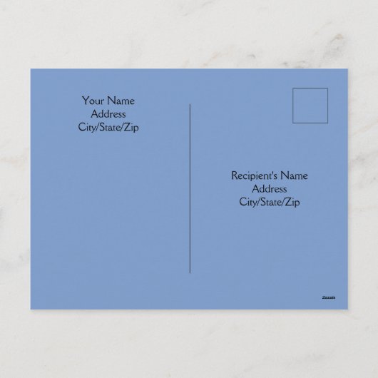 写真:海とスカイハッピーファーザーの日の青 シーズンポストカード (裏面)