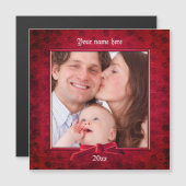 写真 | 深い赤テクスチャ写真フレーム (正面/裏面)