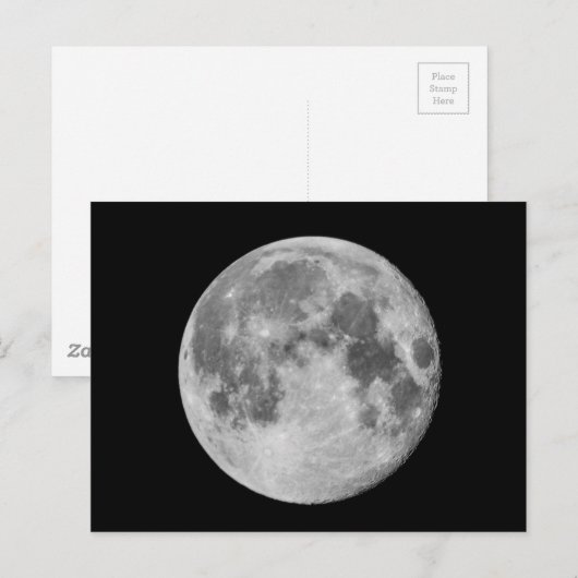 写真 – 満月 ポストカード (正面/裏面)